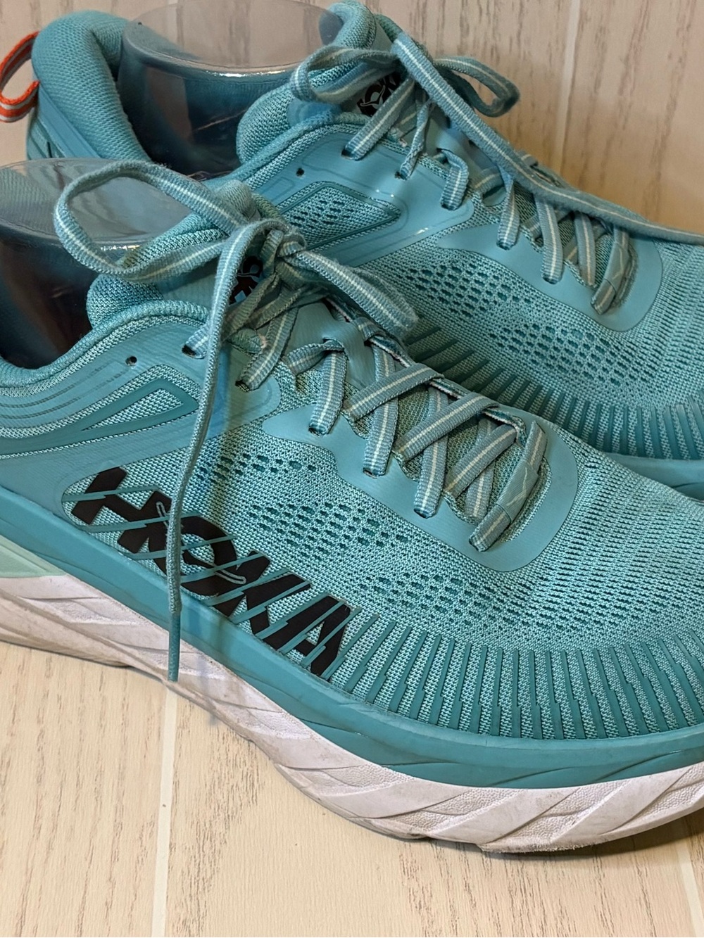 Hoka Men's Teal Athletic Running Shoes 10.5